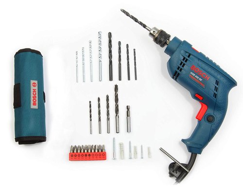 10mm Bosch GSB 450-Watt Impact Drill Set (Blue, 100-Pieces), 0-2600 Rpm