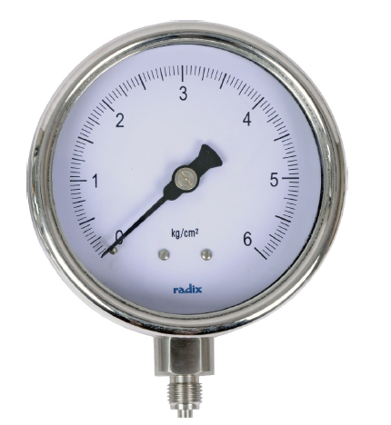 Radix Industrial Pressure Gauges - Bourdon Tube Type