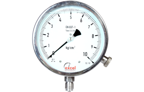 Glycerin filled Bourdon Tube Pressure Gauge