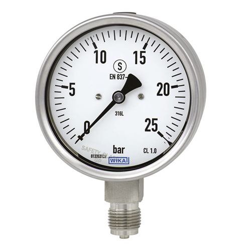 Steel Silver Bourdon Tube Pressure Gauges