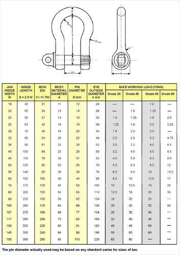 Alloy Steel D Bow Shackles for Industrial