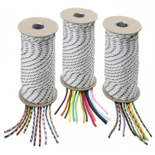 White, Black & DTM Cotton Double Braided Rope, For Industrial, Diameter: 1-10 mm