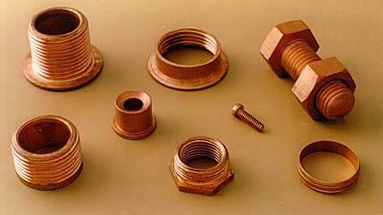 Broaching Hexagonal Copper & Brass Bolt & Nut, For Hardware Fitting