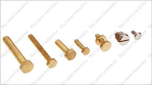 Golden Round Brass Bolts, For Industrial