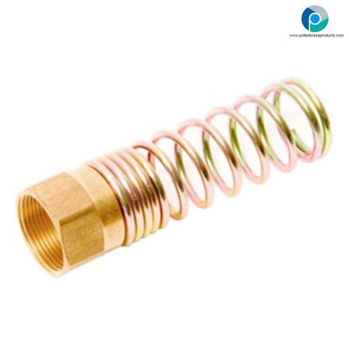 Round Brass Brake Hose Nut With Spring