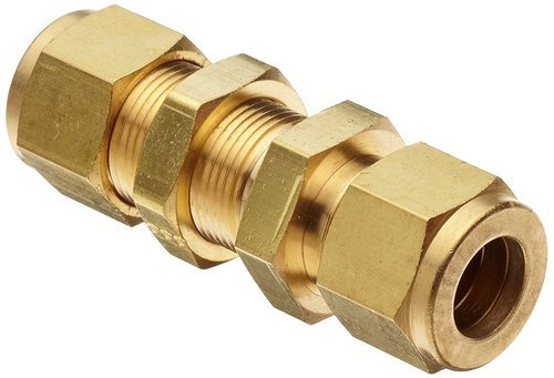 6mm x 6mm Male Brass Bulkhead Union Assembly for Tube Fittings