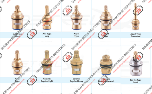 Brass Ceramic Disc Cartridge, For Sanitary Fittings