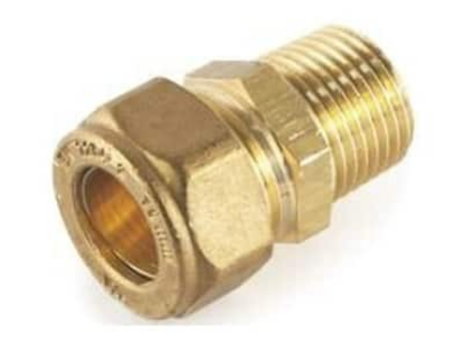 Brass Compression Elbow And Adaptor