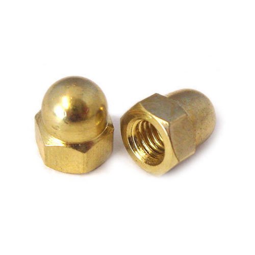 Brass Dome Nut, For Fastening, Size: 3mm