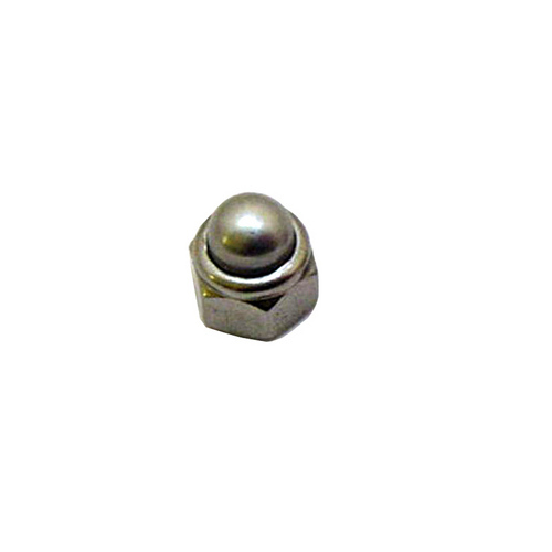 Silver Stainless Steel Brass Dome Nuts, Packaging Type: Standard