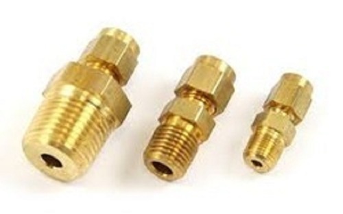 KE Brass Double Ferrule Tube Fittings, Size: 1/2 and 3/4 inch