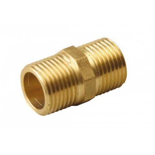 Brass Double Nipple, Size: 3/4 inch, for Hydraulic Pipe