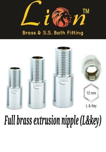 1/2 inch Threaded Brass Extension Nipple