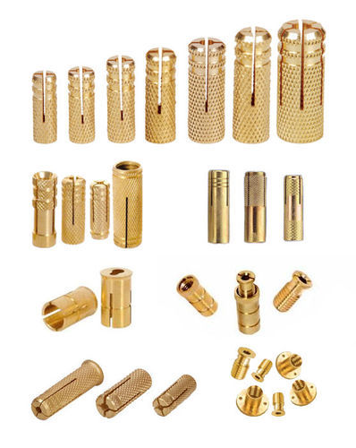 RE Golden Brass Fasteners Anchors, For Hardware Fitting, Size: M4 To M20