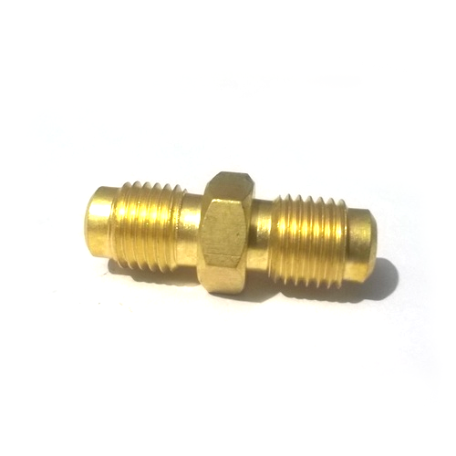 KE Brass Golden Flare Fittings For Structure Pipe And Pneumatic Connection, Size: 1/2 inch