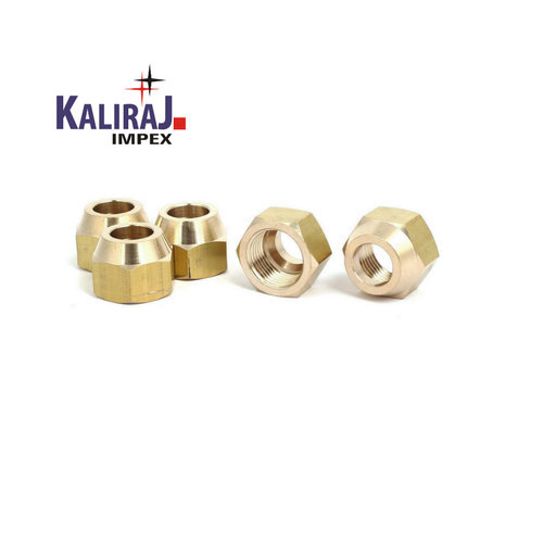 Kaliraj Impex Brass Flare Nut Dead Cap, Size: 15 Mm