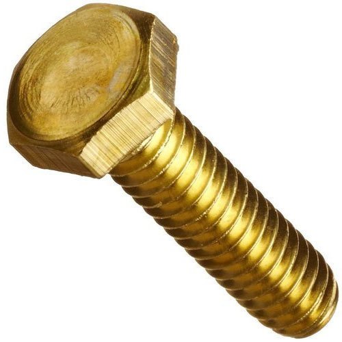 Golden Hexagonal Brass Hex Bolt, Features: Rust Proof, Size: .5 Inch To 6 Inch