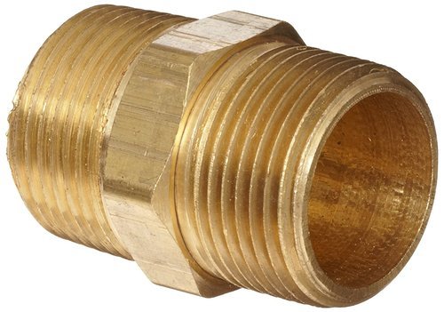 Brass Hex Nipple, Thread Size: 1 Inch