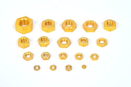 Hexagonal Brass Hex Nut, Size: M2 To M50