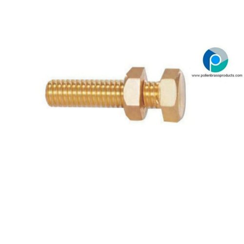 Brass Hex Nut And Bolts, Hexagonal, Size: 3 Inch