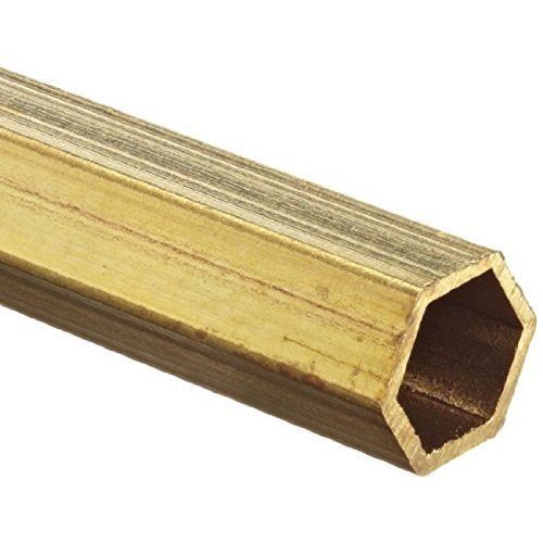 Brass Hexagonal Hollow Pipes, Size/Diameter: 1/2 And 1 Inch