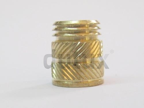 Dutux Polished Brass Knurled Nut, Grade: Golden