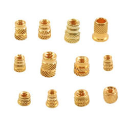 Round Brass Knurling Inserts, For Pipe Fitting, Size: Standard