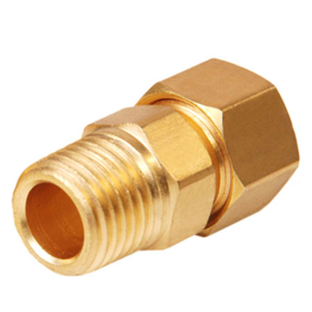 GSBI Natural Brass Male Connector Assembly, For Compression Fittings, Size: 10mm To 30mm
