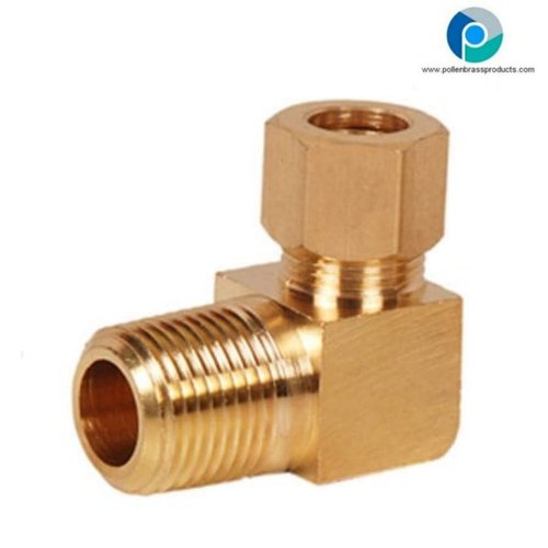 Brass Male Elbow Connector Assembly, For Hydraulic Pipe, Thread Size: 1 Inch