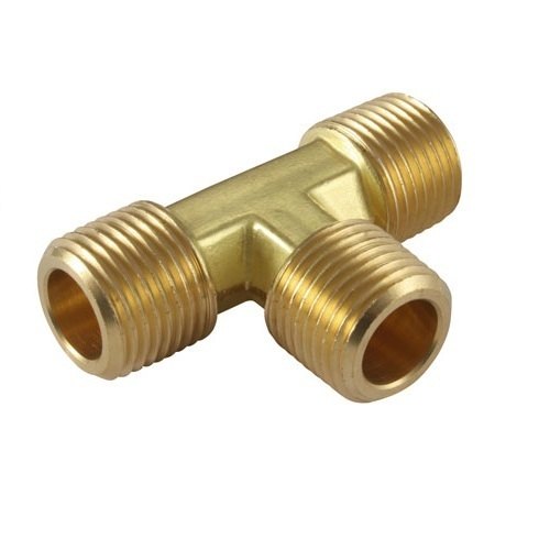 Straight Socketweld Brass Male Tee, For Industrial