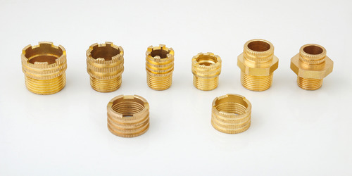 Round Brass Moulding Insert Nut, For Hardware Fitting, Size: 0.5 Inch To 6 Inch