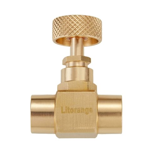 Pioneer Threaded Brass Needle Valve, Size: 1/2 Bsp Male X Male