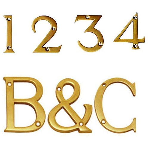 Brass Numeral & Alphabet