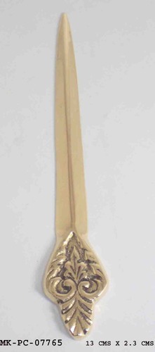 Brass Paper Knife, For Home/Office, Size: 13x2.3cm