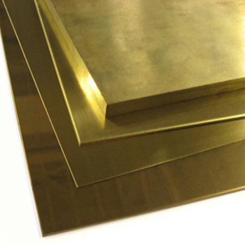 Smooth Polished Rectangular & Square Brass Plates, For Industrial, Steel Grade: Standard