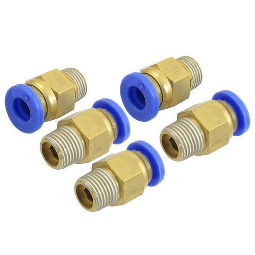 Pneumatic Brass Push In Connector, Size: 1 Inch , For Pneumatic Connections