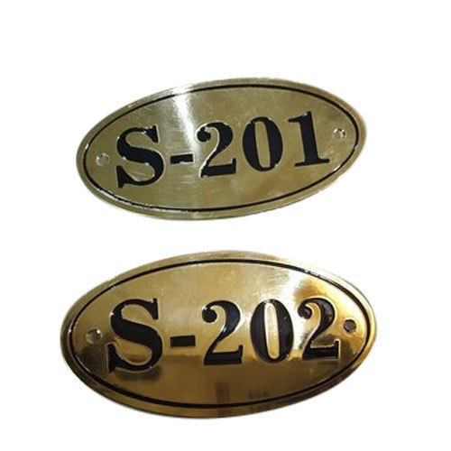 Golden Brass Room Numbers