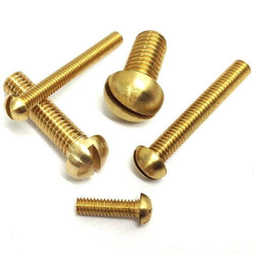 Apex Industries Round Brass Machine Screws, Size: 5mm to 50mm