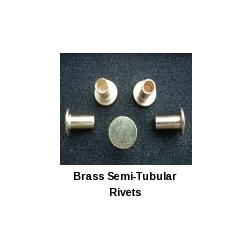 Brass Semi-Tubular Rivets
