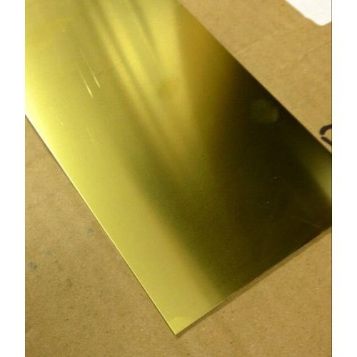 Polished Brass Hot Rolled Sheet, Size: 6x12 Feet, 25 Mm