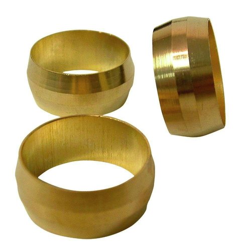 Shree Components Golden Round Brass Sleeve, Size: .5 Inch To 8 Inc