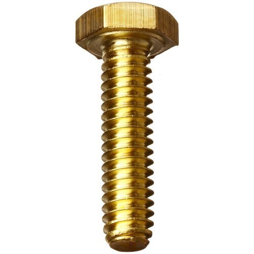 Brass Hex Head Bolt, Round