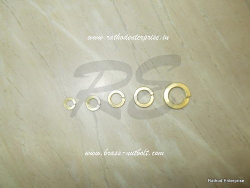 Natural Round Brass Spring Washer, Material Grade: Cuzn40, Size: M3 To M24
