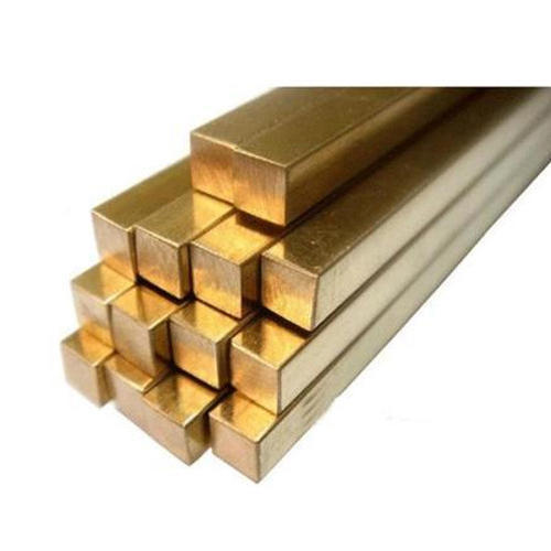 Golden Brass Square Bar, For Hardware Fitting
