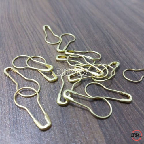 Brass/Steel Bulb Shape Pins Golden
