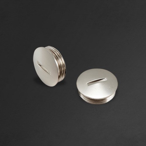 Nickel Plated, Polished Round Brass Stopping Plug, For Hardware Fitting