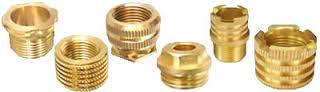 Natural Round - Hex - Square Brass Straight Knurled Insert