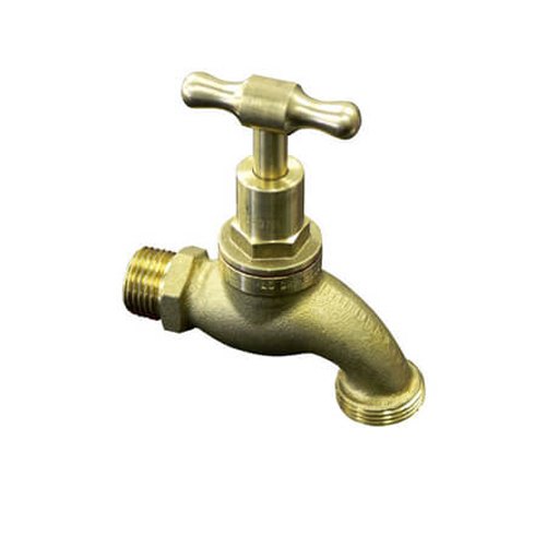 Smooth Golden Brass Taps, For Agriculture and Domestic, Size: 1/2 & 3/4 Inches