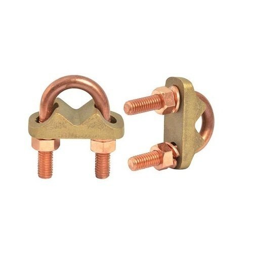 KPS Brass U Bolt Earthing Clamp, Size Range: 1/2-2