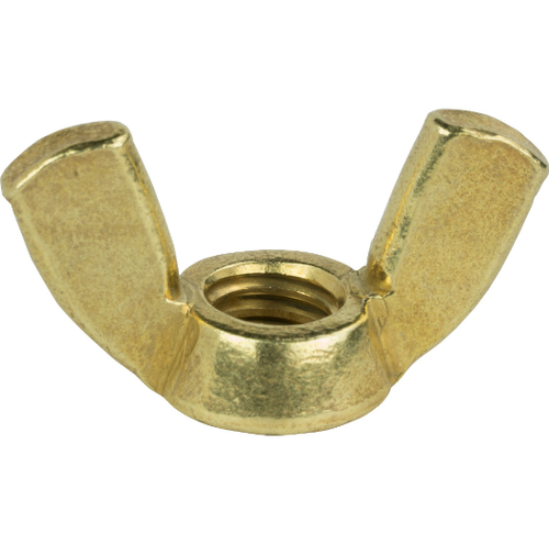 MMT Round Brass Wing Nut, For Industrial, Available Thread Size: Inches